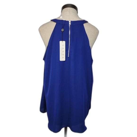 NWT Landa by Dora Landa Blue Off Shoulder Blouse Size S - Picture 5 of 7